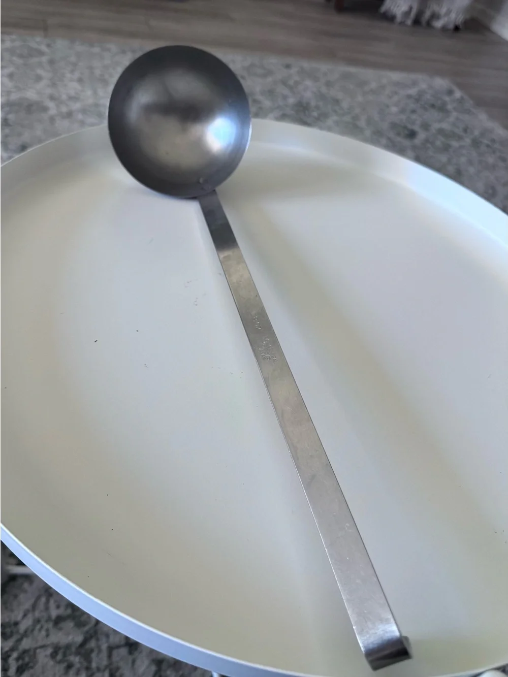 Stainless Steel Soup Ladle 8 oz- Silver- 13 inch handle